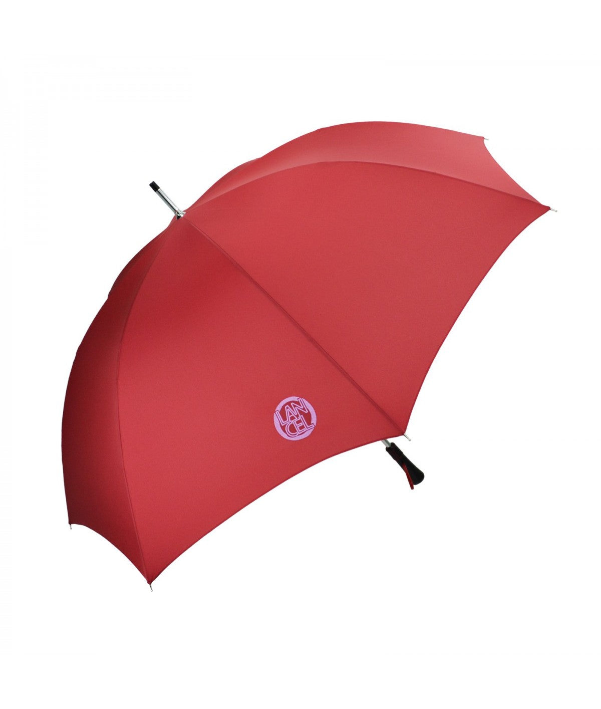 LANCEL PARAPLUIE - Parapluie golf long Lancel à broderie Rouge
