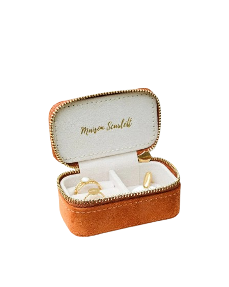 MAISON SCARLETT - Boite à bijoux Marie Velours camel