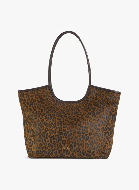 NAT & NIN -Sac bandoulière Milan Léopard