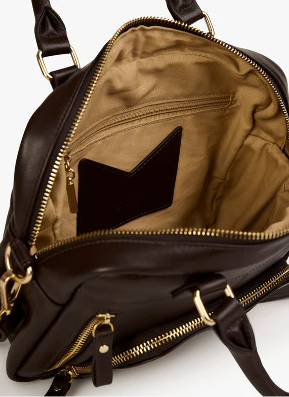 NAT & NIN - Cabas multipoches mini - MACY - Ebène