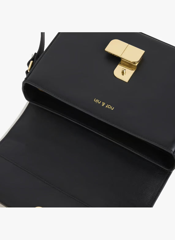 NAT & NIN - Sac bandoulière Alice Medium Noir