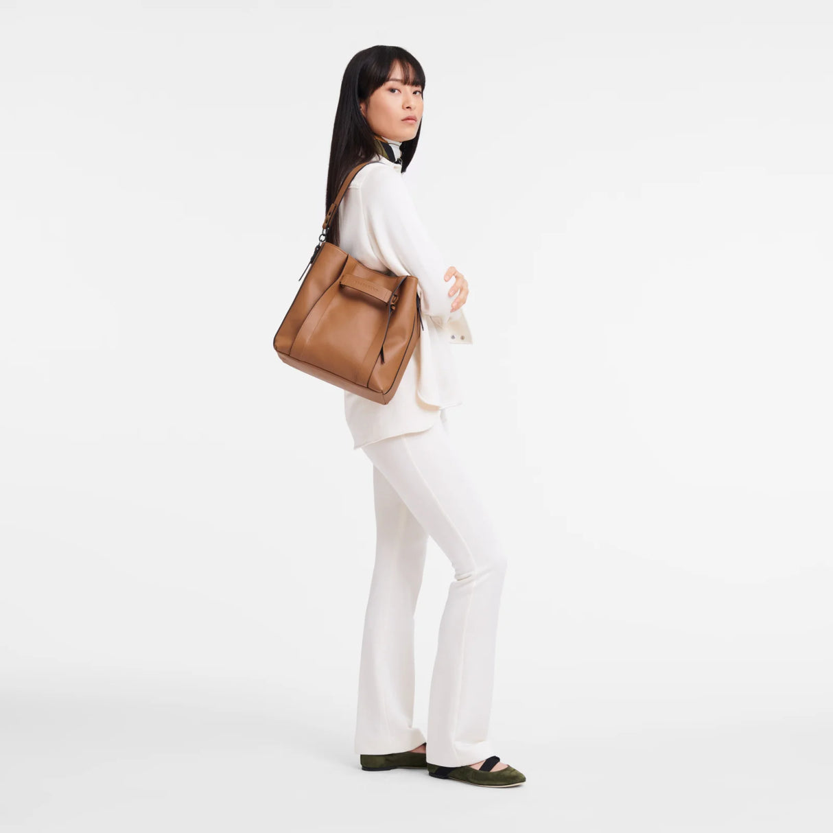 LONGCHAMP - Sac porté épaule - 3D - Naturel