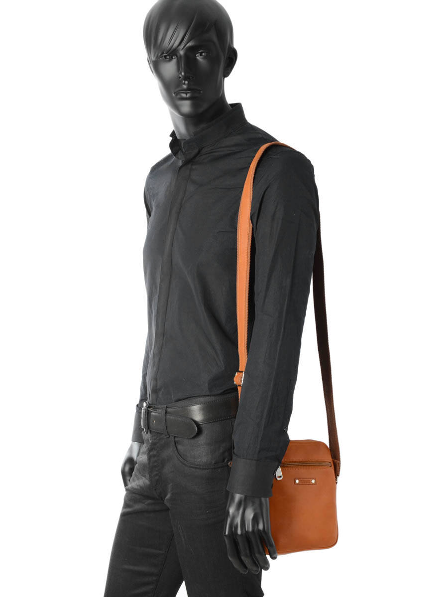 ATELIERS FOURÈS - Sac bandoulière cuir - Baroudeur