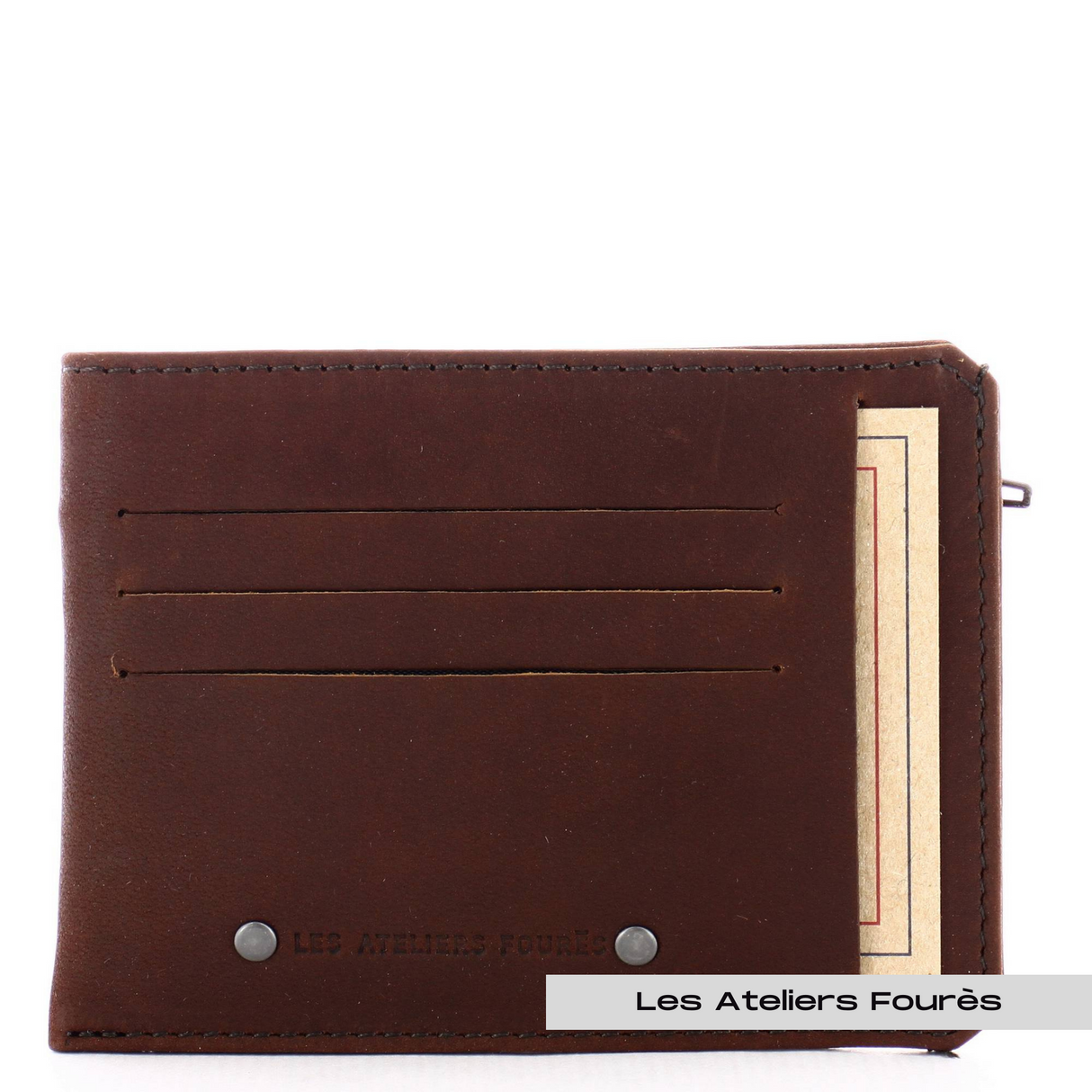 ATELIERS FOURÈS - Porte papiers en cuir raffiné - Baroudeur