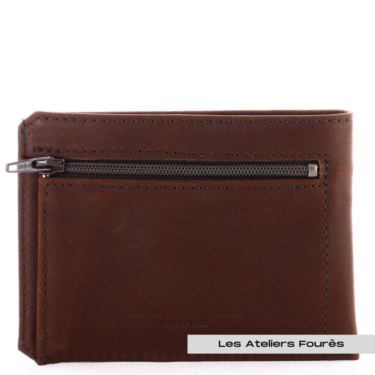 ATELIERS FOURÈS - Porte papiers en cuir raffiné - Baroudeur