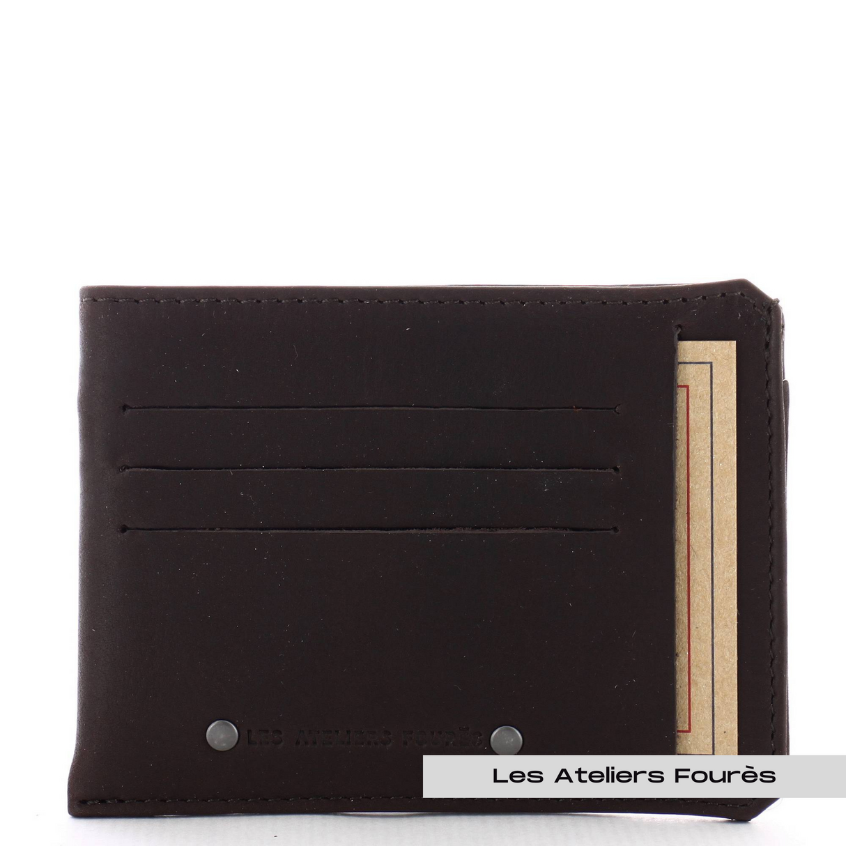 ATELIERS FOURÈS - Porte papiers en cuir raffiné - Baroudeur