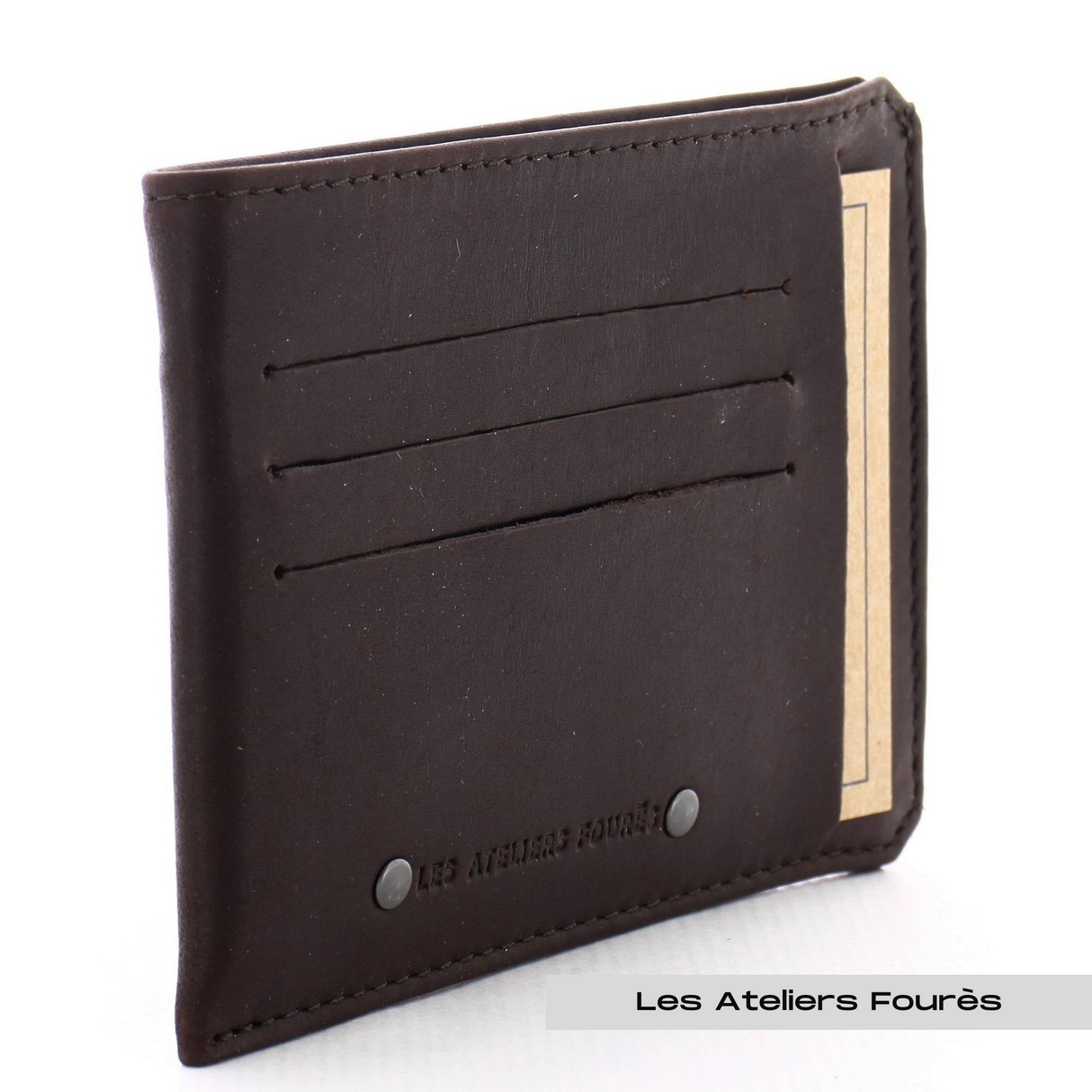 ATELIERS FOURÈS - Porte papiers en cuir raffiné - Baroudeur