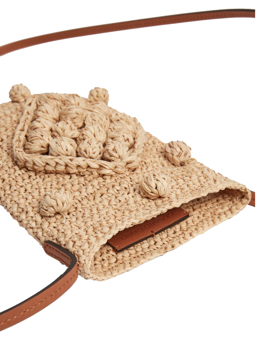 GÉRARD DAREL pochette pour téléphone - Rosie Raphia - ficelle BAGADIE PARIS