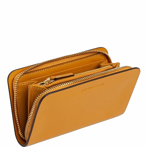 GÉRARD DAREL portefeuille zippé - Tresor - safran BAGADIE PARIS