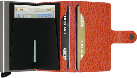 SECRID - Porte cartes Miniwallet Crisple - Orange BAGADIE PARIS