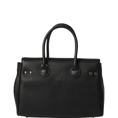 Sac porté main en cuir noir gamme "Pyla Romy"