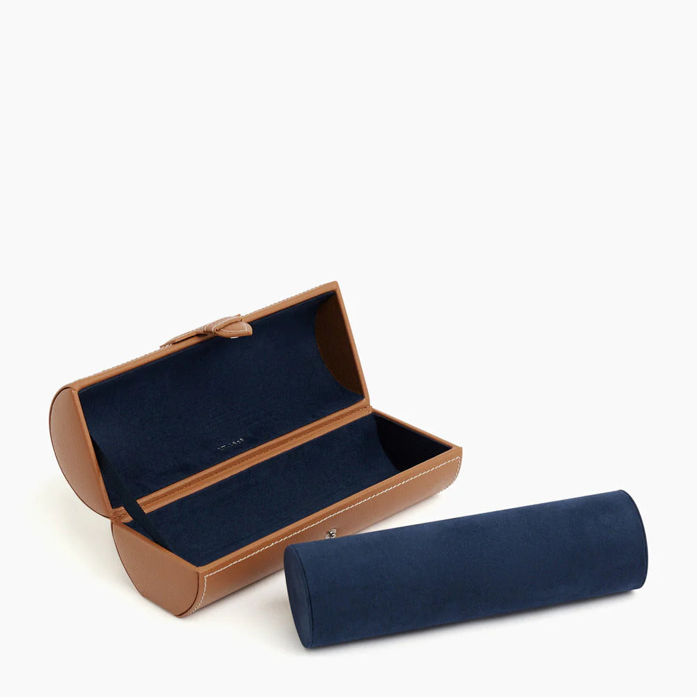 LE TANNEUR - Étui 3 montres - Cuir naturel