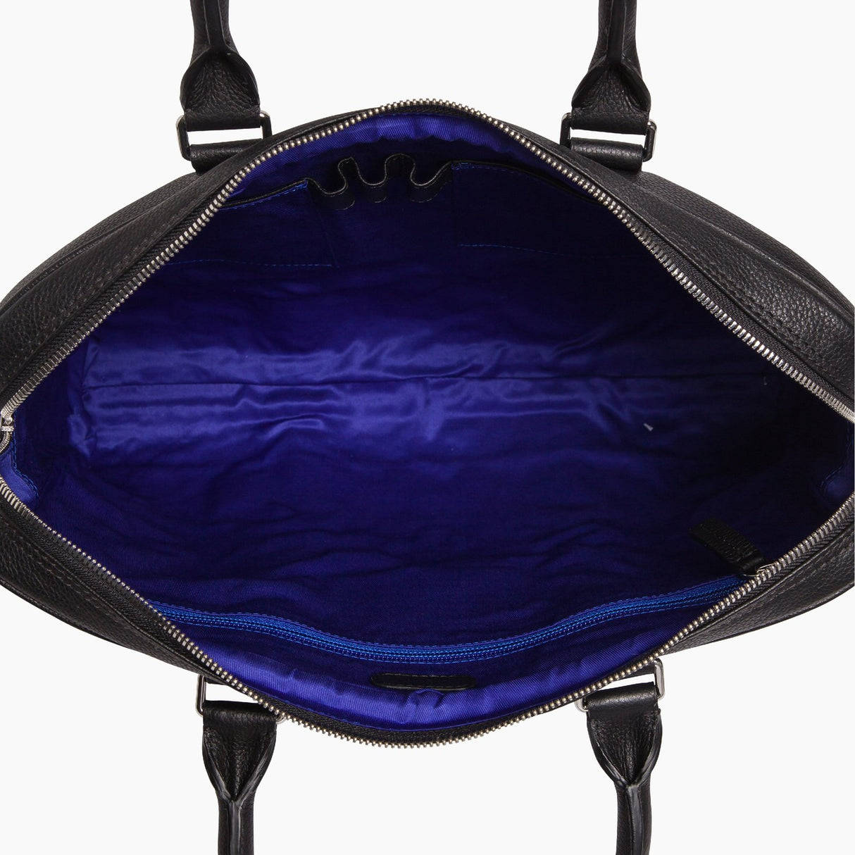 LE TANNEUR - PORTE DOCUMENTS SLIM 14" CHARLES EN CUIR GRAINÉ - NOIR