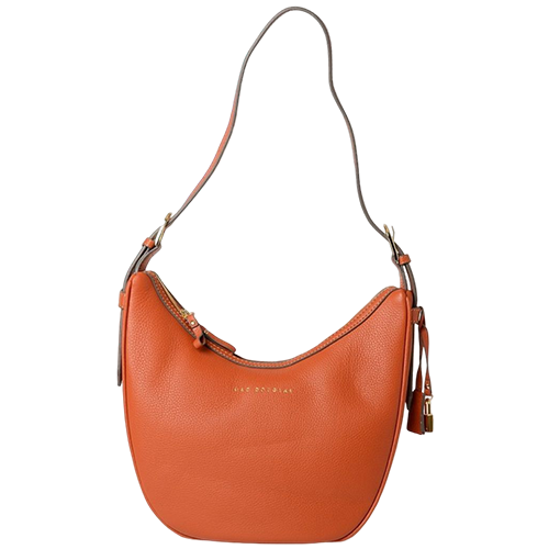 Sac porté croisé en cuir chatain gamme "Trinite Romy"