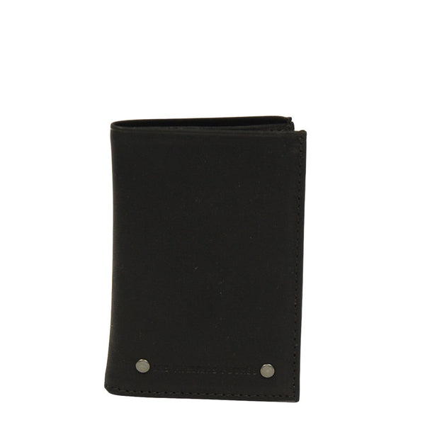 Mini portefeuille zipp homme en cuir fauve Les Ateliers Four s