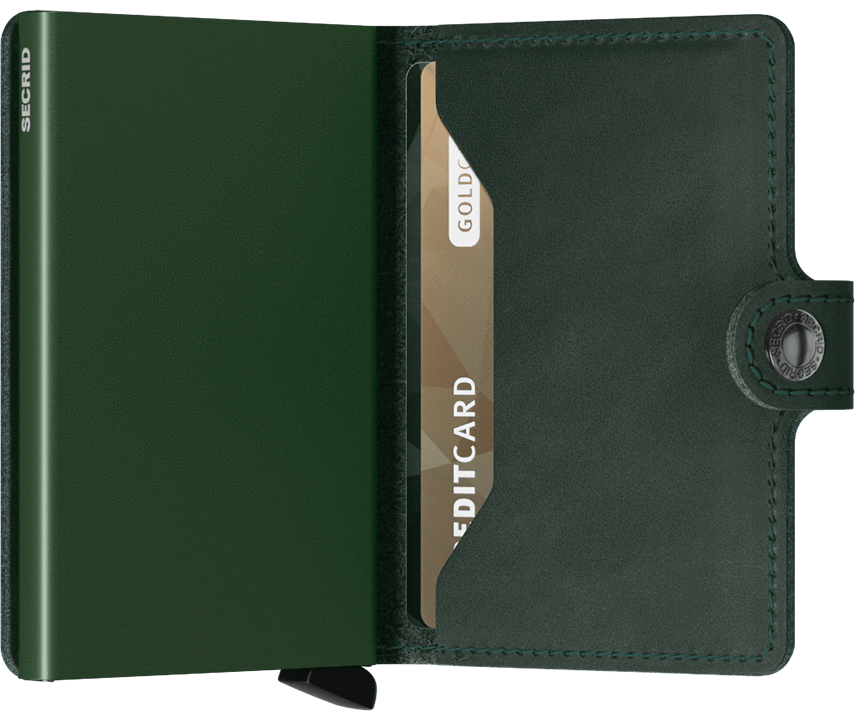 SECRID - Porte cartes Miniwallet Original - Vert BAGADIE PARIS