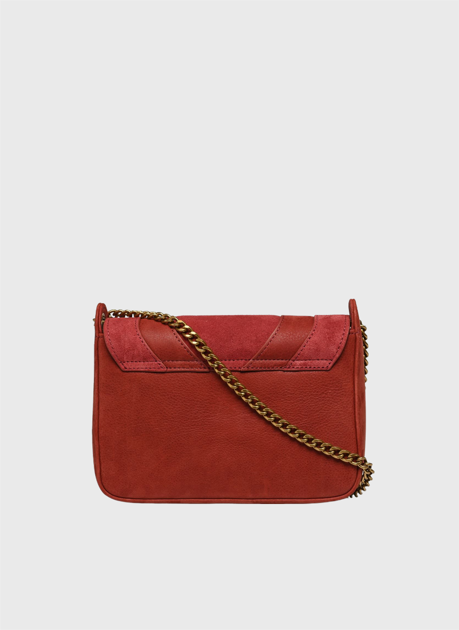 Nat Nin Sac porte epaule en cuir Capri Terre de sienne BAGADIE PARIS