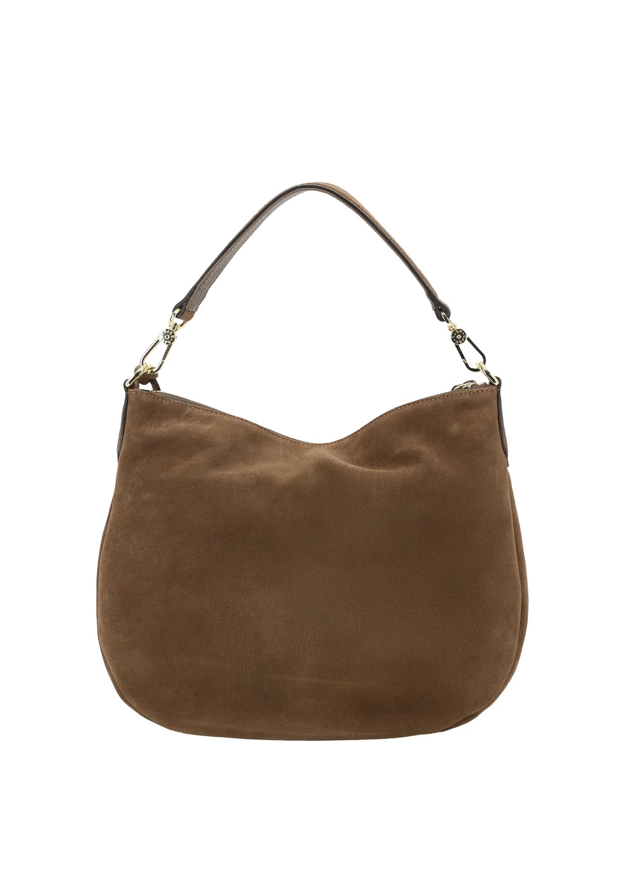 ABRO - Petit sac à main cuir velours JUNA Small Taupe
