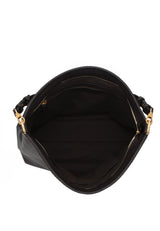 ABRO - Grand sac porté épaule en cuir SIGNATURE Dark Brown
