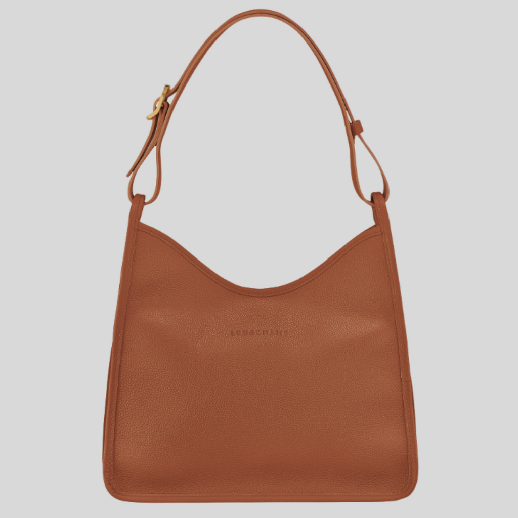 LONGCHAMP - Sac à main - Foulonné - Caramel