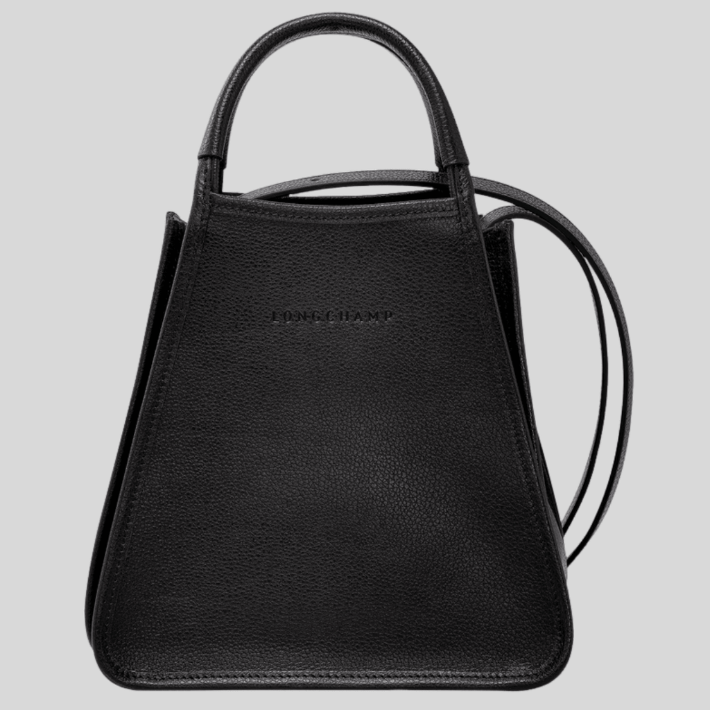 Sac longchamp cuir hot sale noir