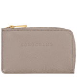 LONGCHAMP - Le Foulonné - Porte cartes cuir - Tourterelle