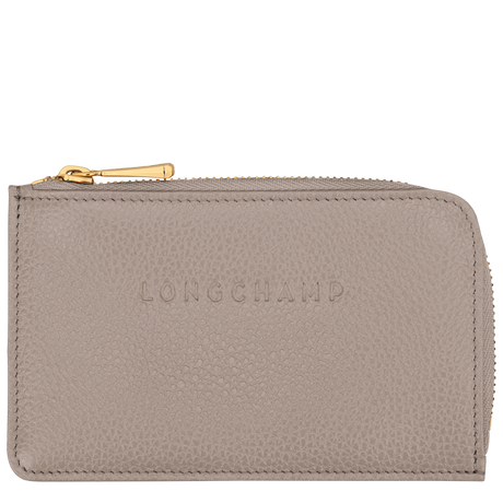 LONGCHAMP - Le Foulonné - Porte cartes cuir - Tourterelle