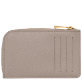 LONGCHAMP - Le Foulonné - Porte cartes cuir - Tourterelle