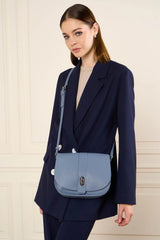 LANCASTER - Sac besace - Top Double - Bleu ardoise
