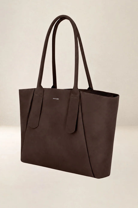 ATELIERS FOURÈS – Cabas Déméter Compact en cuir chocolat