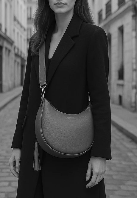 LOXWOOD - Sac demi Lune Albane Bronze