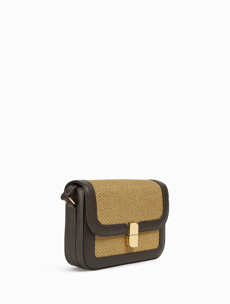 NAT & NIN - Sac bandoulière Alice Medium Paille