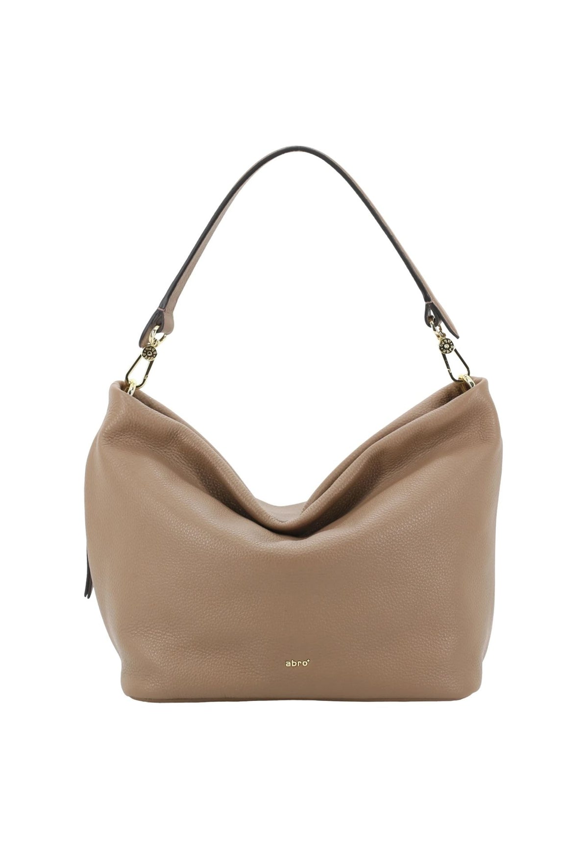 ABRO -Sac porté épaule en cuir grainé EBONY BIG AGAVE