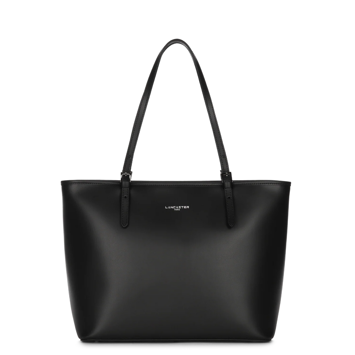 LANCASTER - Grand sac cabas épaule - Smooth - Noir