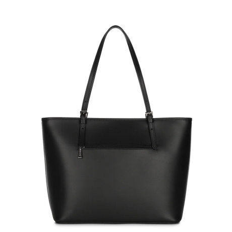 LANCASTER - Grand sac cabas épaule - Smooth - Noir