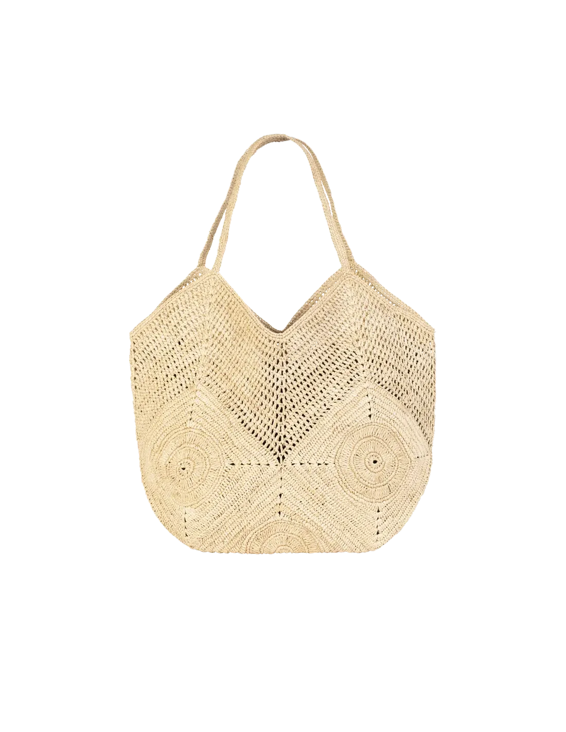 BAGATELLE - Cabas Asy en raphia naturel