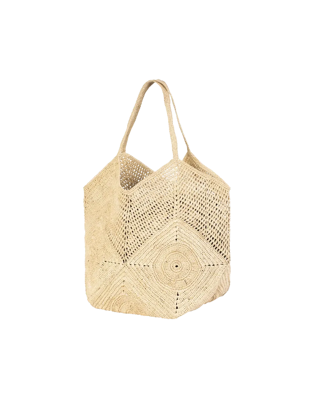 BAGATELLE - Cabas Asy en raphia naturel