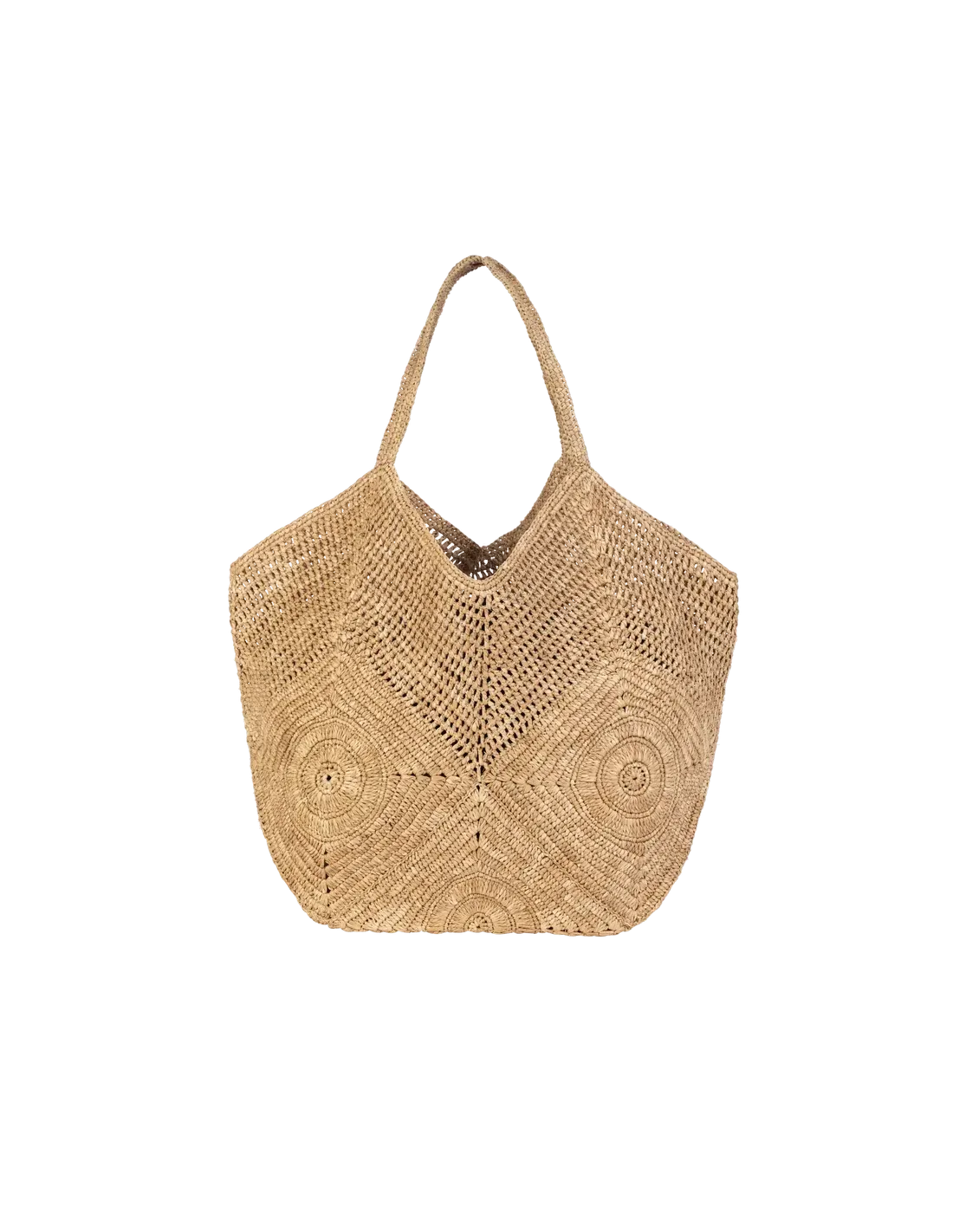 BAGATELLE - Cabas Asy en raphia naturel