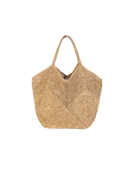 BAGATELLE - Cabas Asy en raphia naturel