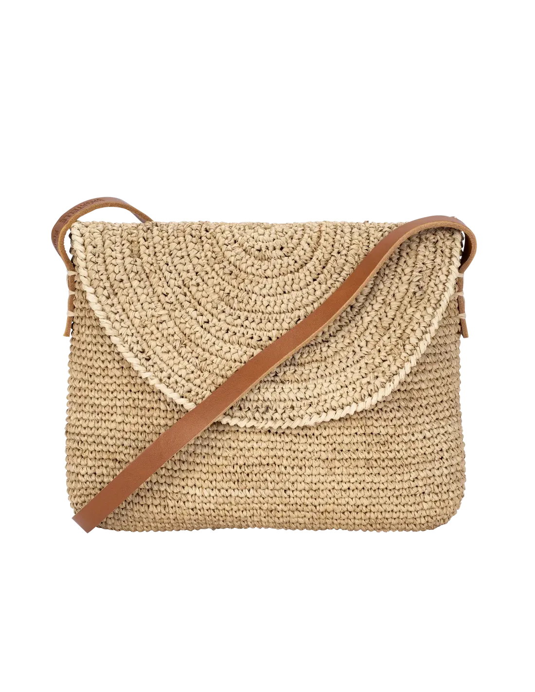 BAGATELLE - Pochette Sorio en raphia naturel