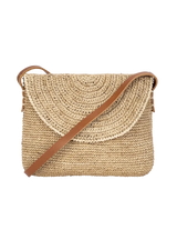 BAGATELLE - Pochette Sorio en raphia naturel