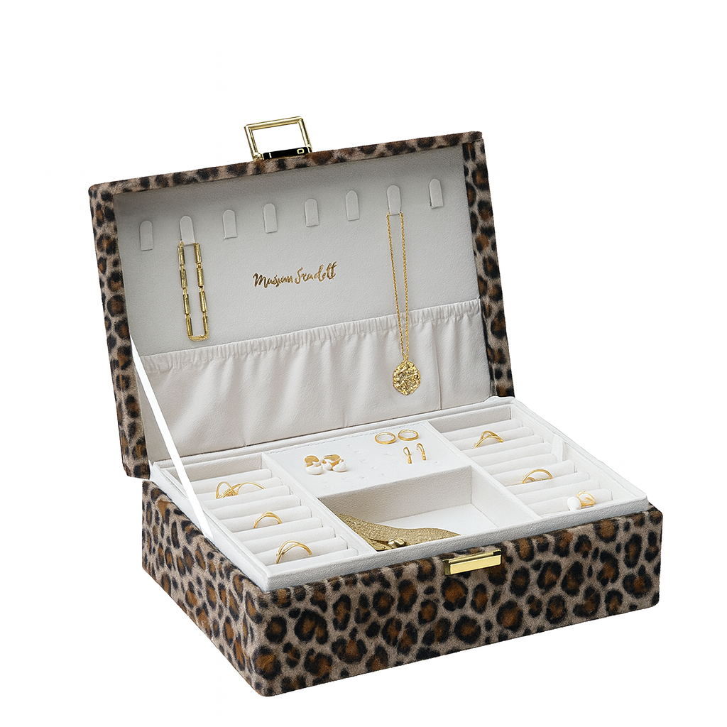 MAISON SCARLETT - Boite à bijoux Louise Leopard