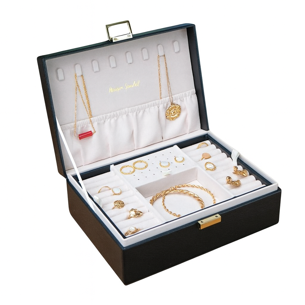 MAISON SCARLETT - Boite à bijoux Louise Cuir PU Noir