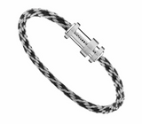 MONTBLANC Bracelet tressé noir et acier