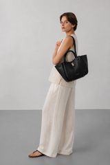 LANCASTER - Sac cabas épaule Noir