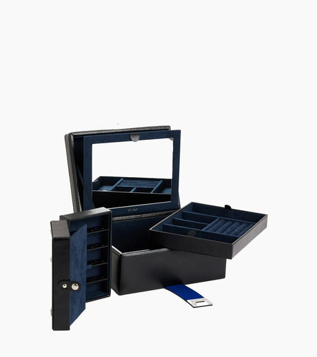 LE TANNEUR Petite boîte à bijoux en cuir - Noir