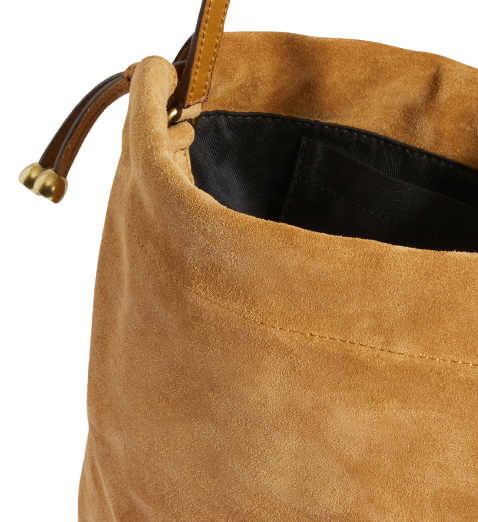 GÉRARD DAREL Mini Sac Bourse Cuir Velours - Alice - Camel