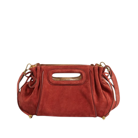 GÉRARD DAREL Sac mini cuir velours - Dany - Carmine