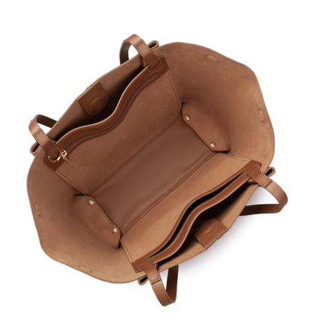 LANCASTER - Grand sac cabas épaule Lancaster Sierra Haus Camel