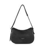 LANCASTER - Sac besace Lancaster Dune en cuir grainé noir